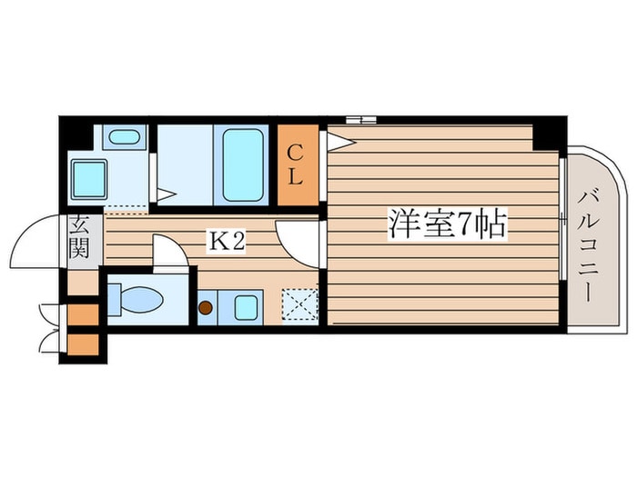 ジュネスＦＵＫＵＤＡの物件間取画像