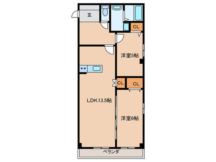 マンション雅の物件間取画像