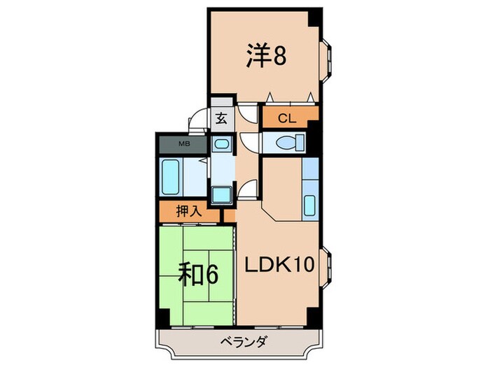 リベラ大曽根の物件間取画像