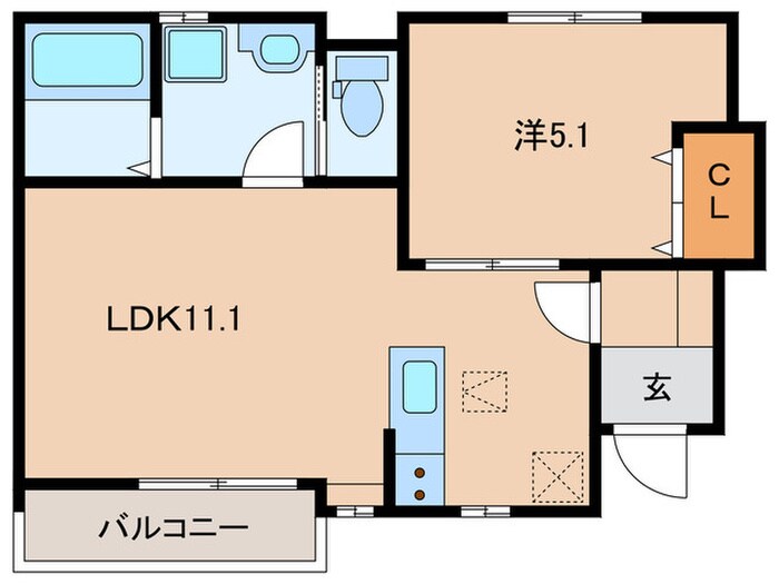 リーブルファイン丹羽の物件間取画像