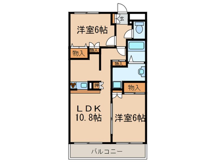 レスプランド－ルの物件間取画像