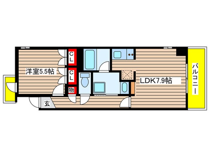 鶴舞ガーデンコートの物件間取画像