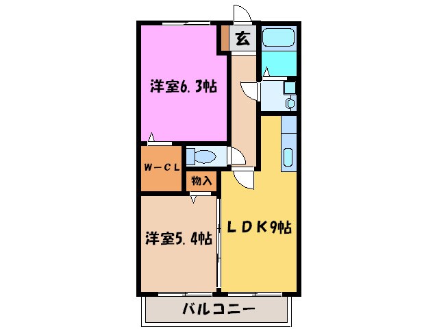 ヴィ－ヴルＭの物件間取画像