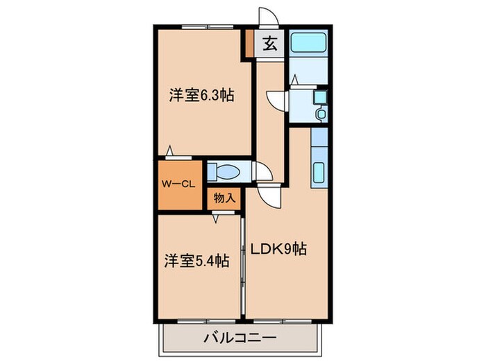 ヴィ－ヴルＭの物件間取画像