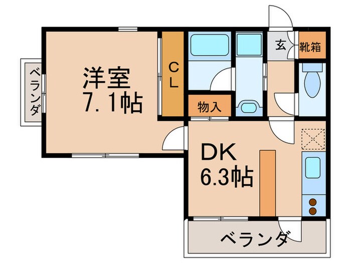 アルカディアⅦの物件間取画像