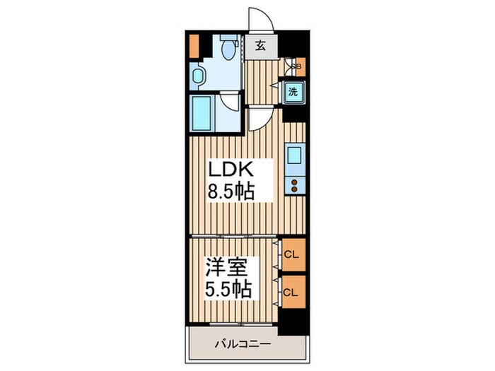 プラウランド堀田の物件間取画像