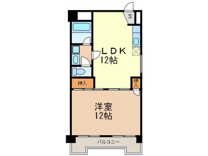 レスカール千代田の物件間取画像