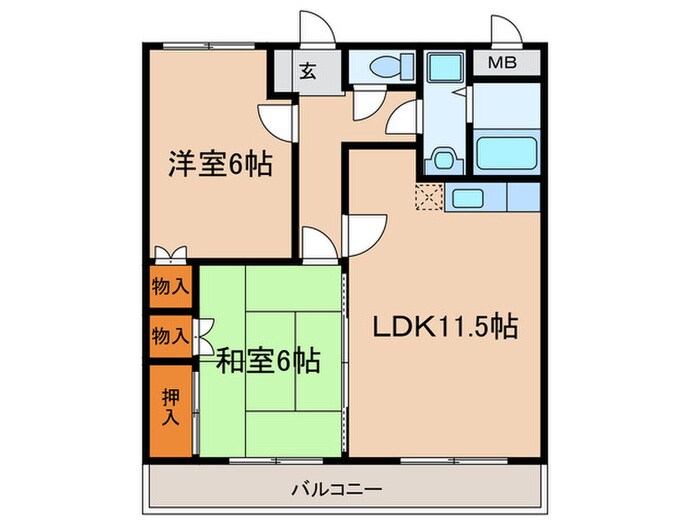 グリーンワイズの物件間取画像