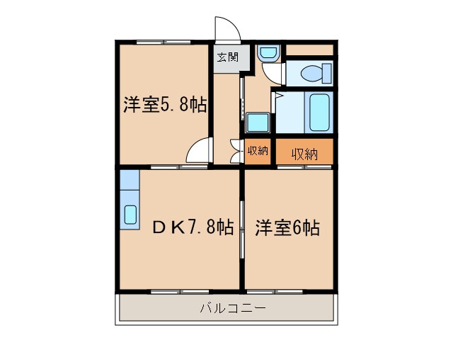 グリ－ンヒルズの物件間取画像