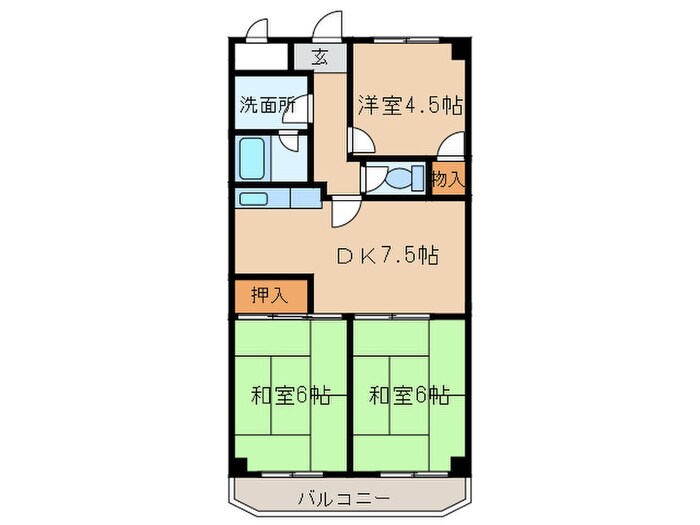 シンエイビルの物件間取画像