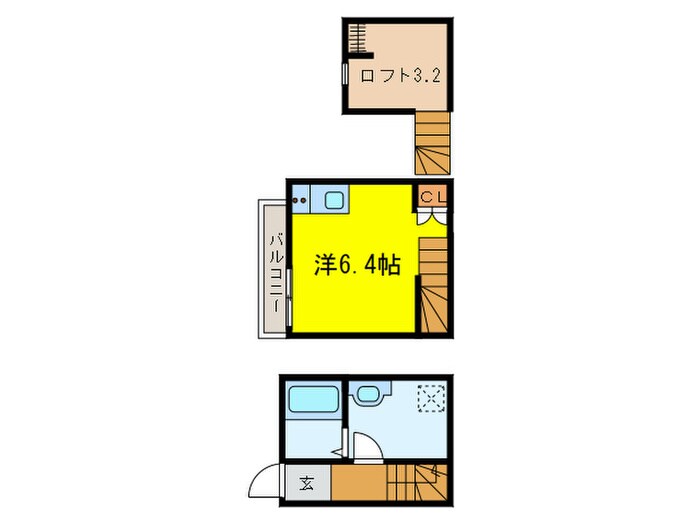 ワンラブ大同町の物件間取画像