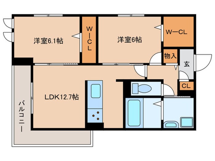 セレスティア森末町の物件間取画像