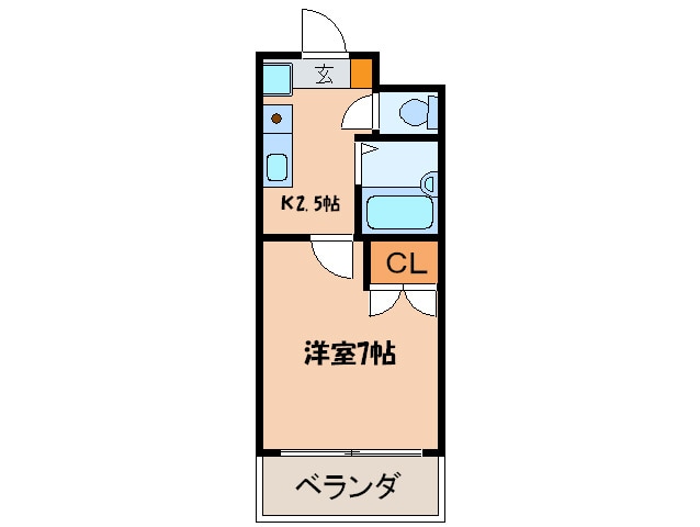 コンフォート亀島の物件間取画像