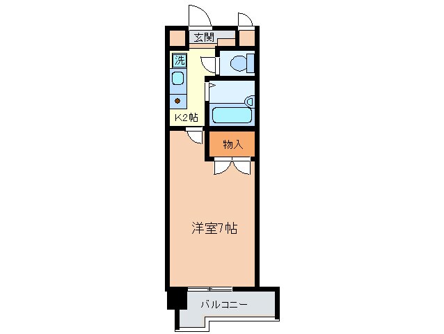 メゾンオランジェ渡辺の物件間取画像