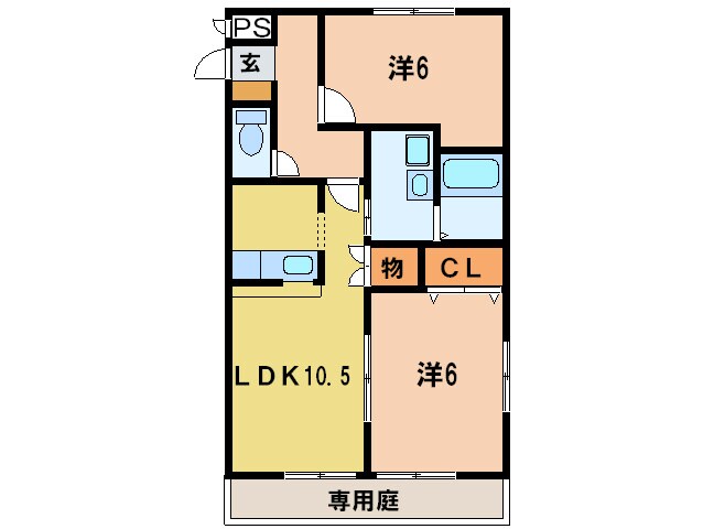 サニ－コ－トOOKAWARA A棟の物件間取画像