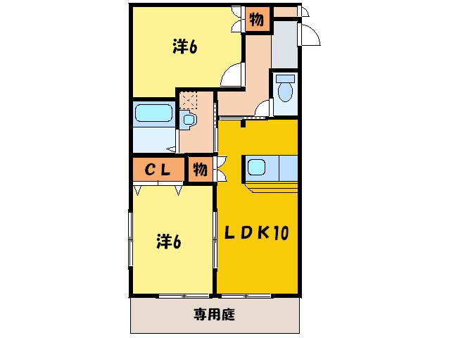 サニ－コ－トOOKAWARA B棟の物件間取画像
