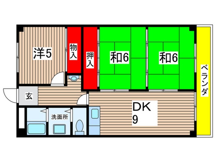 リバーサイド大和の物件間取画像