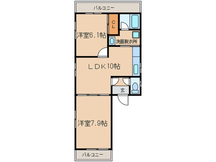 メゾンラフィーネ千種の物件間取画像