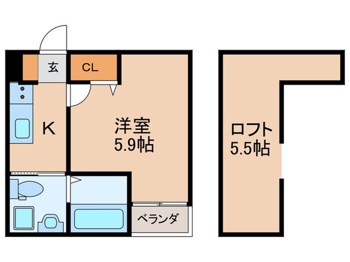 クレール　ラ　ハウトの物件間取画像