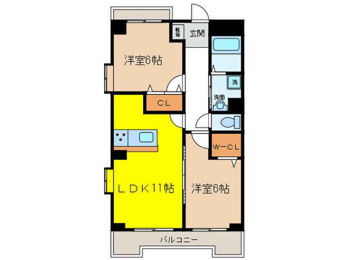 ボヌールレジデンスの物件間取画像