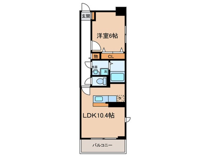 サンハイツ港の物件間取画像