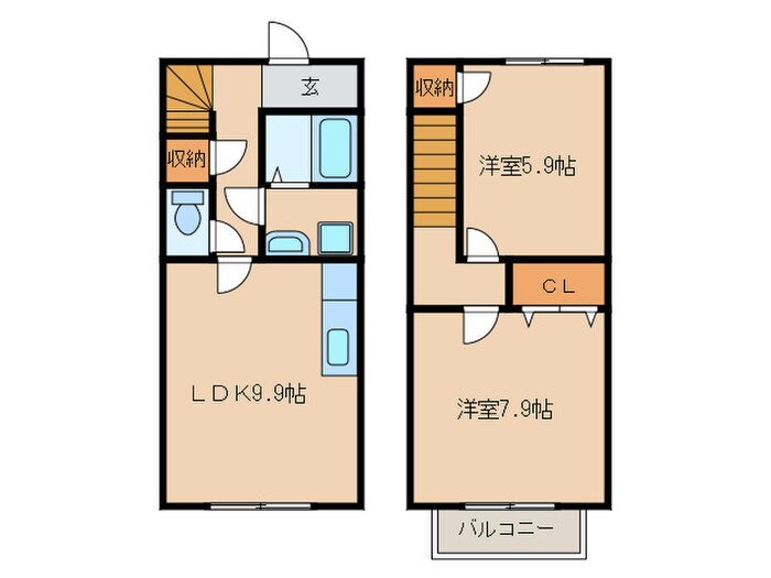 Ｇｒａｎｄ　Ｃｉｅｌ　Ａ棟の物件間取画像