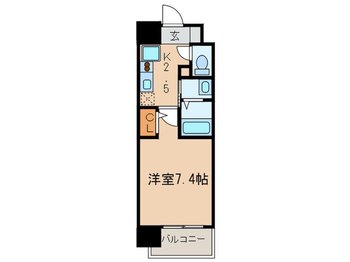 リバ－コ－ト砂田橋の物件間取画像