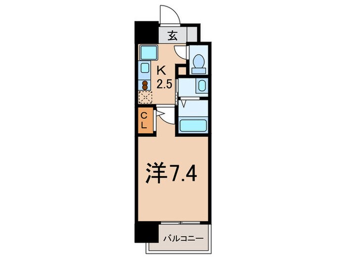 リバ－コ－ト砂田橋の物件間取画像