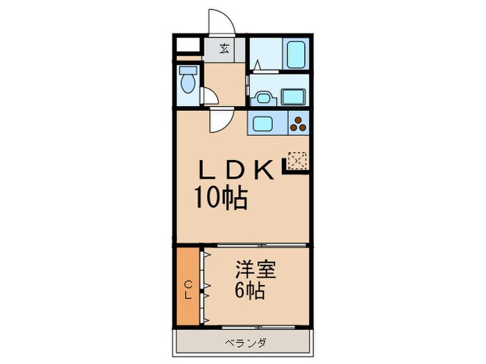 ハイリスベーネ池下の物件間取画像
