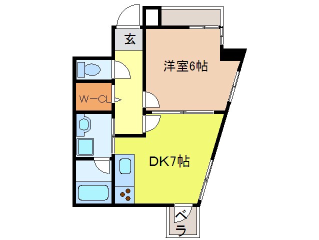 ハイリスベーネ池下の物件間取画像