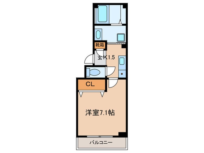 ラフィーネ志賀本通の物件間取画像