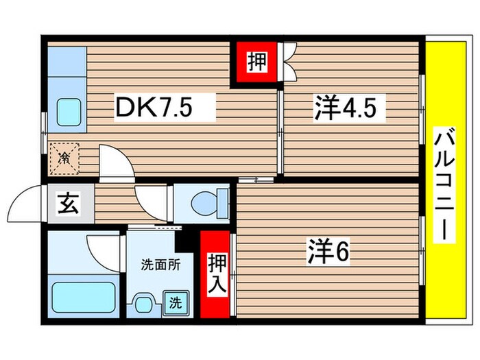 ＦＢ恵方マンションの物件間取画像