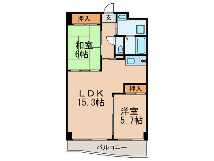 グランドハイツK.Iの物件間取画像