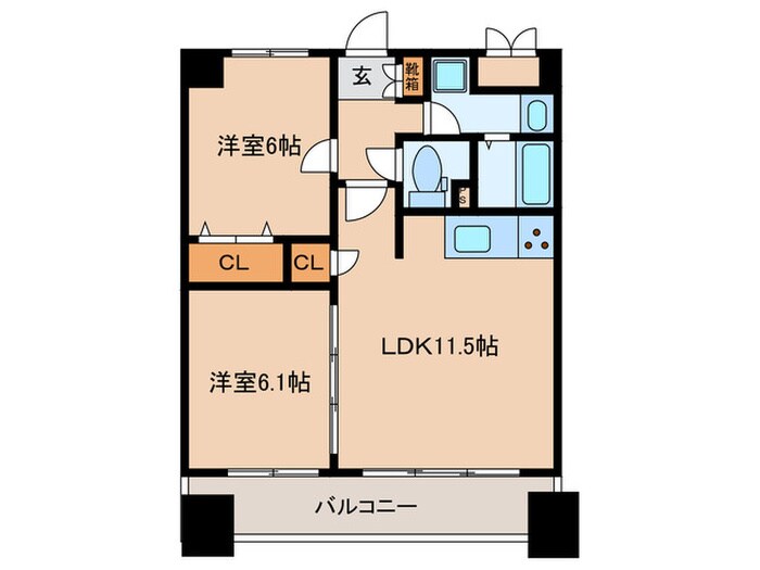 レジェンドＫの物件間取画像