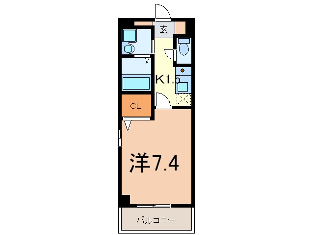 CRECER新栄の物件間取画像