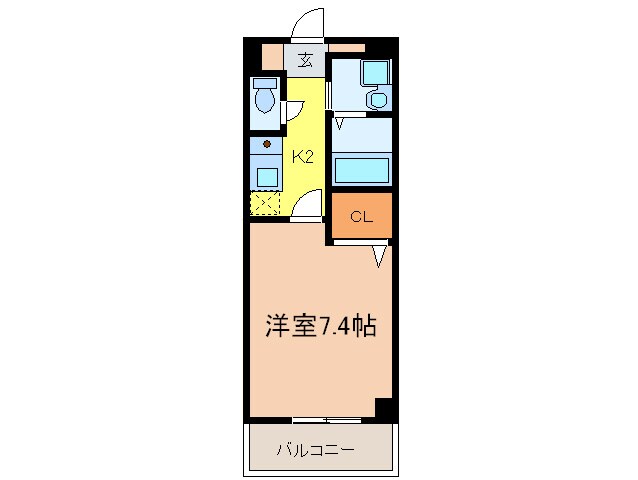 CRECER新栄の物件間取画像