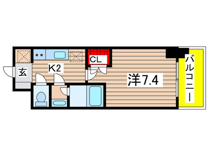 グランハイム山手通の物件間取画像