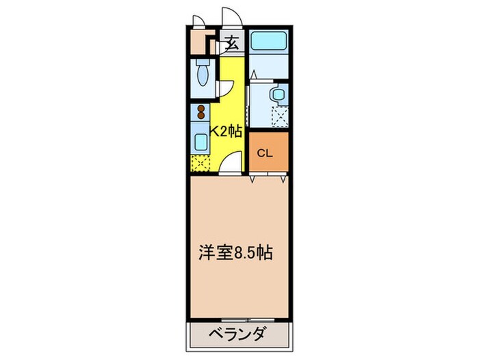 アンプル－ルリ－ブルソレア－ドの物件間取画像