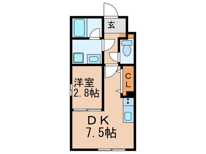 Ｂｒａｖｅ亀島本陣の物件間取画像
