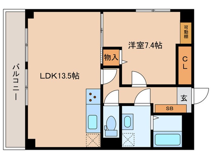 ロイメント名駅の物件間取画像