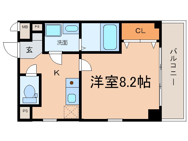 カーサ千種Ｂの物件間取画像