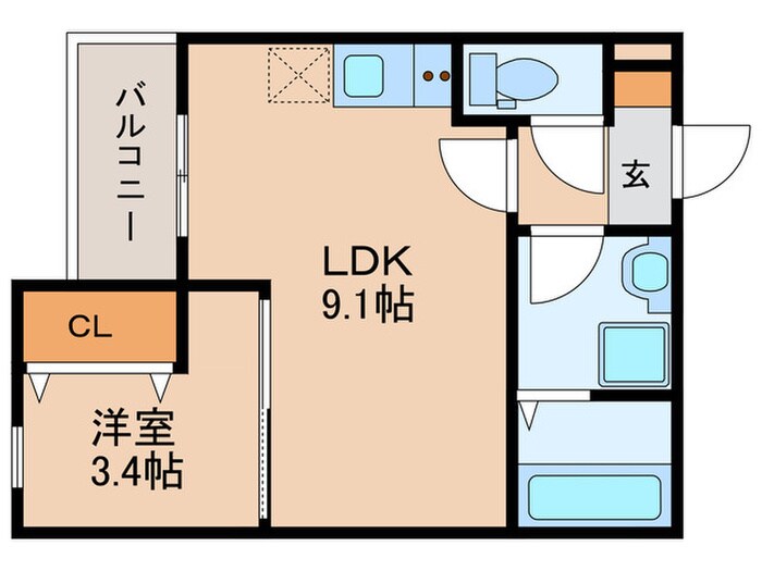 ジーメゾン北名古屋スフィリアの物件間取画像