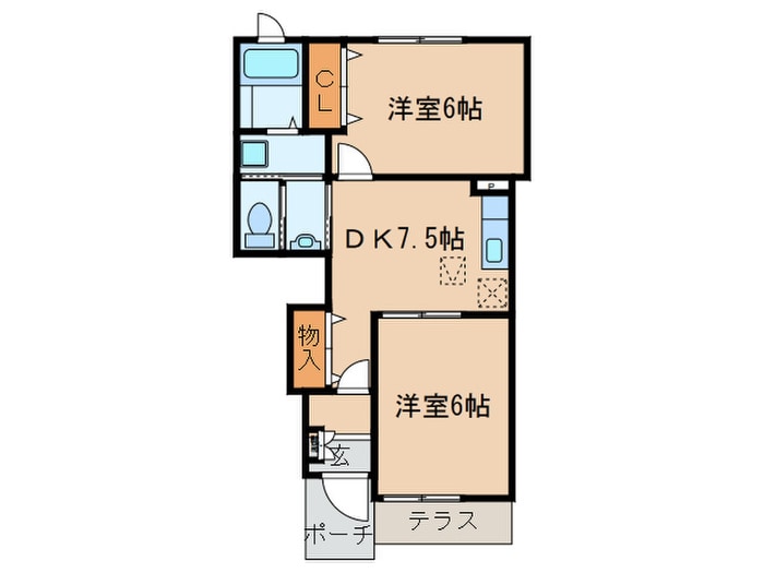 アペリティ－ヴォの物件間取画像