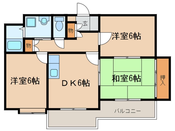 ヴィラ白壁の物件間取画像