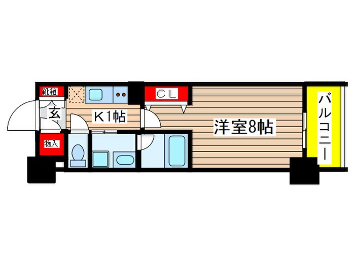 グランドゥール瑞穂通の物件間取画像