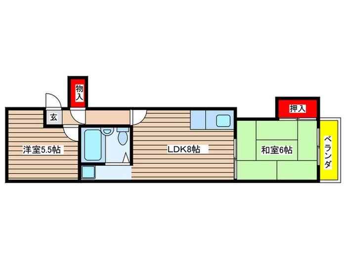 ルミネ原の物件間取画像