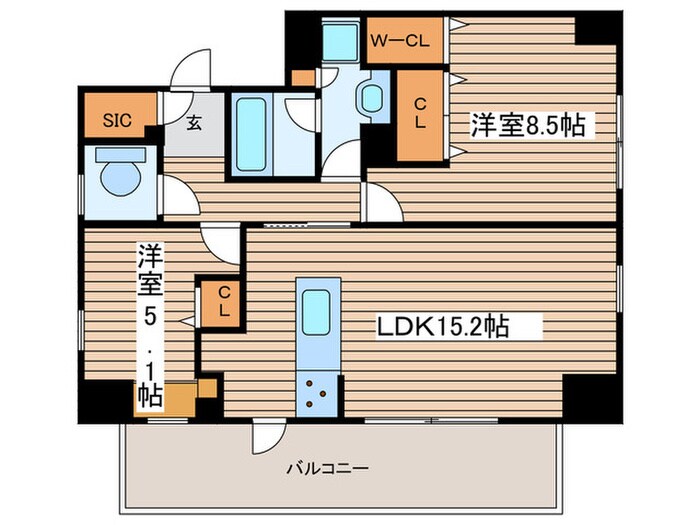 ザ・レジデンスパーク栄の物件間取画像