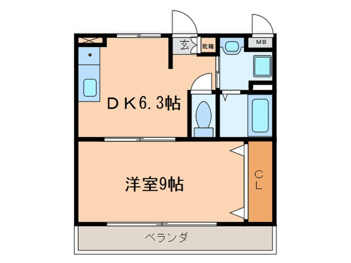 グリーン桃山の物件間取画像