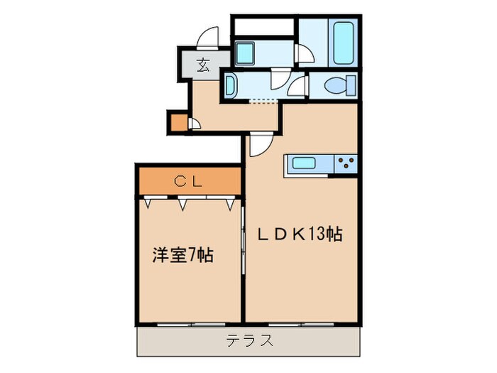 アスピリア　サミューゼの物件間取画像