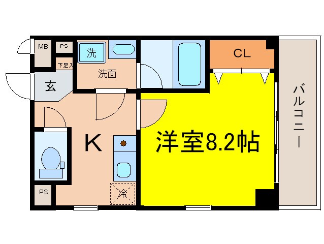 カーサ千種Ａの物件間取画像